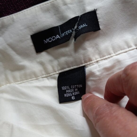 VICTORIA'S SECRET MODA INTERNATIONAL BEIGE BROWN COTTON PRINT MAXI SKIRT NWOT 6 - Picture 10 of 11